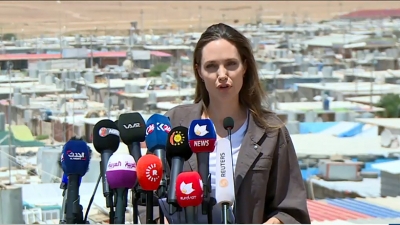 Angelina Jolie serdana kampa Dom&icirc;z kir &ucirc; pesna Hikumeta Her&ecirc;ma Kurdistan&ecirc; da