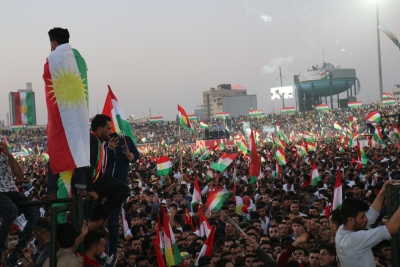 Hewl&ecirc;r..Bi10 hezaran Kurdistan&icirc; li Firanso Her&icirc;r&icirc;  beşdar&icirc; fist&icirc;vala piştevaniya serxweb&ucirc;na Kurdistan&ecirc;  b&ucirc;n