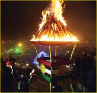 Bi boneya cejna Newroz&ecirc; Mekteba Peywendiy&ecirc;n nişt&icirc;man&icirc; ya Part&icirc; D&icirc;moqrat&icirc; Kurdistan- S&ucirc;riya milet&ecirc; Kurd p&icirc;roz dike